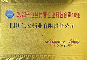 2024.2-2023岳池县民营企业科技创新10强